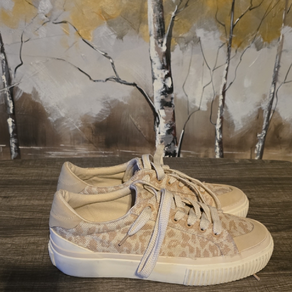 Zara Stylish Beige Women's Sneakers #1